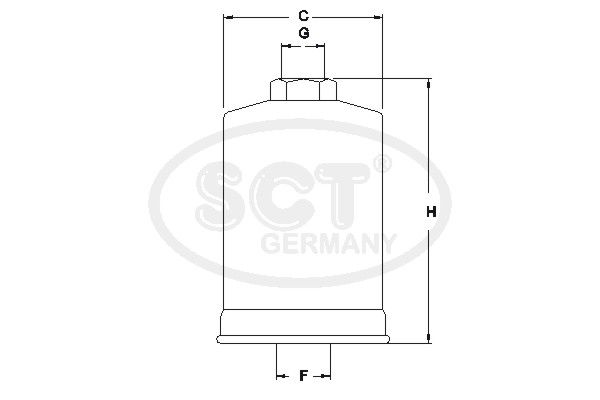 SCT GERMANY Degvielas filtrs ST 320
